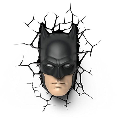 Batman Mask 3D Wall Deco Light (80003) - 28cm (H) x 15cm x (W) 10cm (D) Black