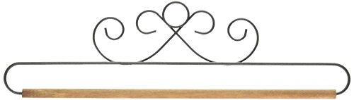 Ackfeld Manufacturing 12in French Curls Gray Fabric Holder