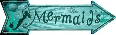 MERMAIDS WHOLESALE NOVELTY METAL ARROW SIGN A-315