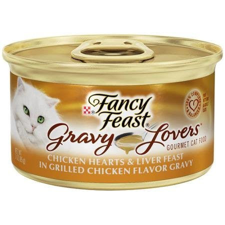 Fancy Feast Gravy Lovers Chicken Hearts & Liver 3 oz