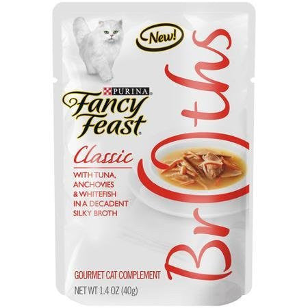 Fancy Feast Broths Tuna Anchovy Whitefish 1.4 oz