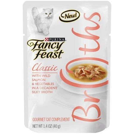 Fancy Feast Broths Salmon Vegetable 1.4 oz