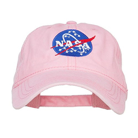 Otto/MG/Nissi:Dakota, NASA Insignia Embroidered Pigment Dyed Cap - Pink (fitting up to 7 1/2)