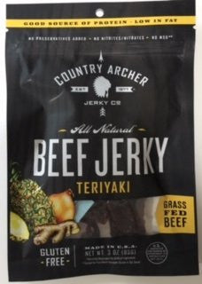 COUNTRY ARCHER, BEEF JERKY TERIYAKI 3OZ