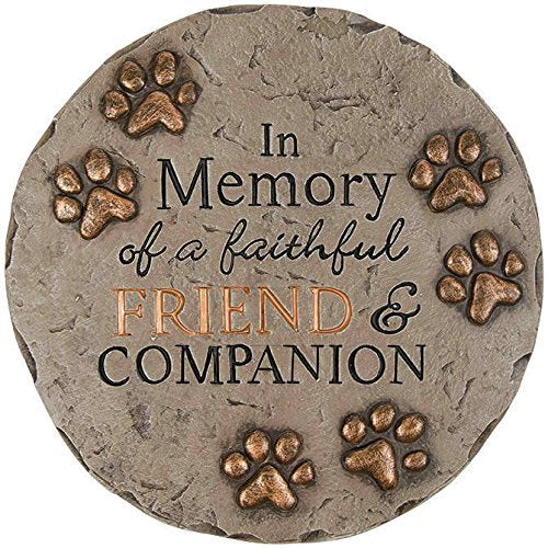 "Friend and Companion" Garden Stone