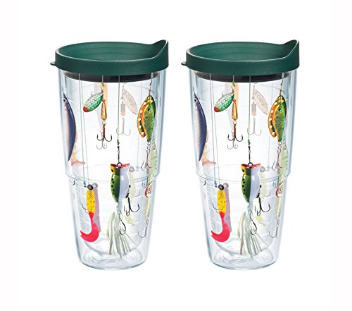 Fishing Wrap With Lid - 24 oz Tumbler