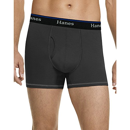 Hanes Men's TAGLESS ComfortBlend Boxer Brief with Comfort Flex Waistband 3-Pack, L, Assorted