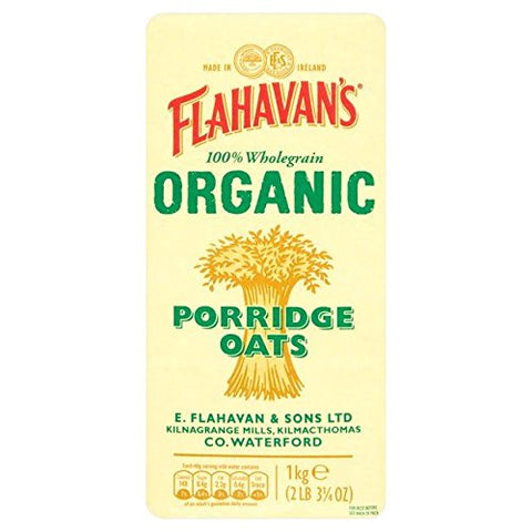 Flahavans Organic Oatmeal 1Kg (35.2oz)