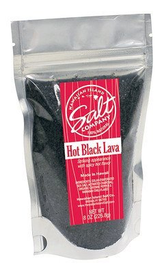 Hawaiian Island Salt Company - Salt Hot Black Lava 8 oz Bag