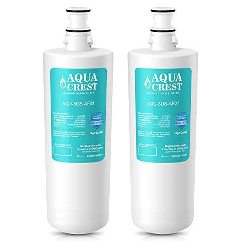 AQUACREST 3US-AF01 Replacement Under Sink Water Filter, Compatible with Standard Filtrete 3US-AF01, 3US-AS01, Whirlpool WHCF-SRC, WHCF-SUFC, WHCF-SUF Water Filter (Pack of 2)