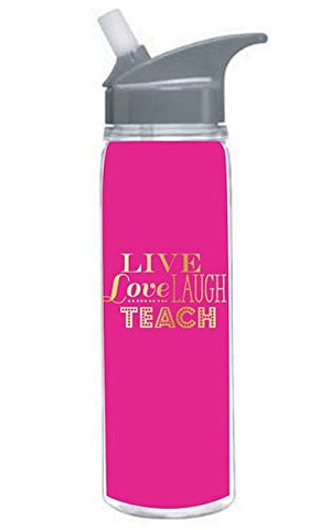 18oz Live Love Teach Loop Water Bottle with Loop Lid & Spout