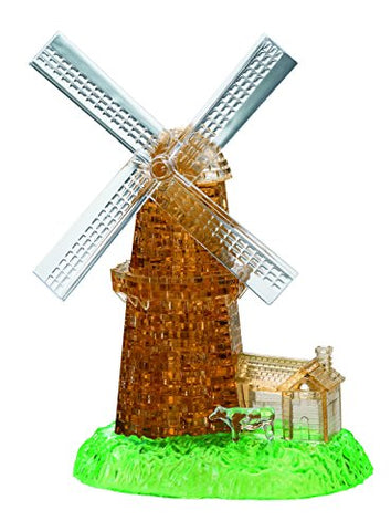 Bepuzzled Deluxe 3D Crystal Puzzles Windmill