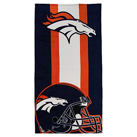 Denver Broncos NFL "Zone Read" Beach Towel 30”x 60”