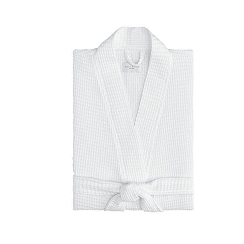 Hotel Waffle Kimono Robe, L/XL - White