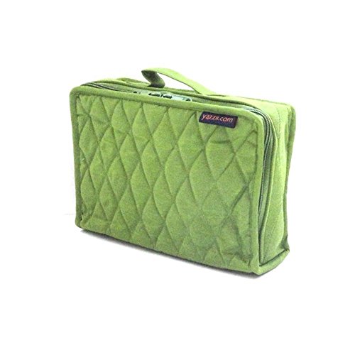 Yazzii Mini Craft Organizer Large Green, Size Closed: 6.5in x 9.5in x 3.2in