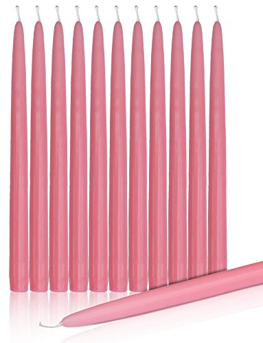 10" Pink Taper Candles