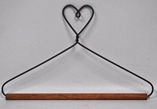 Ackfeld Manufacturing 7-1/2in Heart With Stained Dowel Hanger Gray