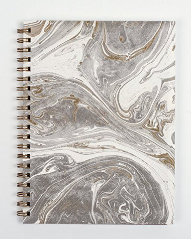 "Gray & Gold Marbled" Journal