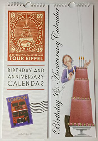 Travel Birthday Calendar (Wirebound) And Linne Birthday Calendar (Wirebound)