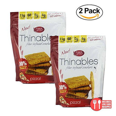 Thinables Crackers, Pizza (Cheese) Flavor, 6 oz