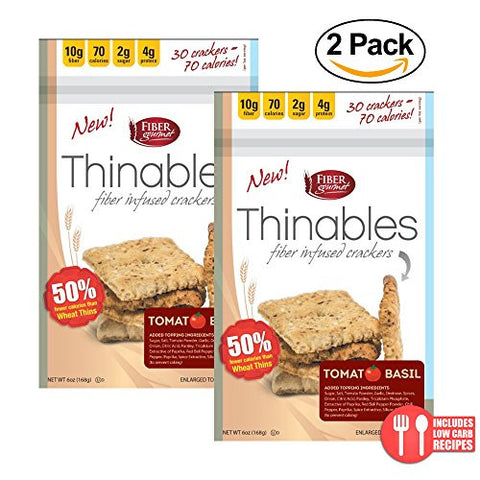 Thinables Crackers, Tomato Basil (Wheat) Flavor, 6 oz