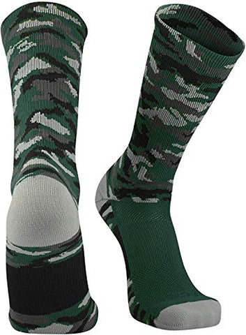 Woodland Camo Crew, Dark Green, X-Large