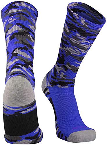 Woodland Camo Crew, Royal, Small