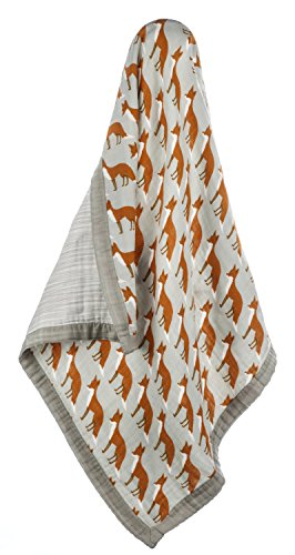 Bamboo Big Lovey 36” x 36, Orange Fox