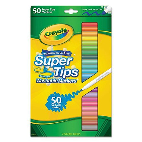 50 ct Washable Super Tips Markers