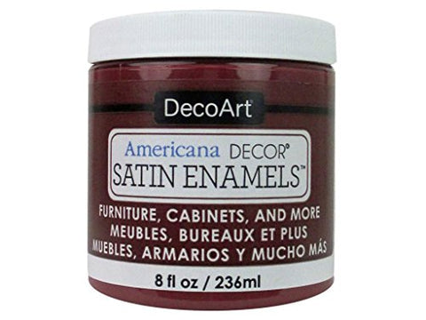 Americana Decor Satin Enamels 8 oz - Deep Ruby