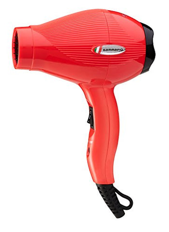 E-T.C. Mini Travel Blow Dryer, 1200W Front, Red