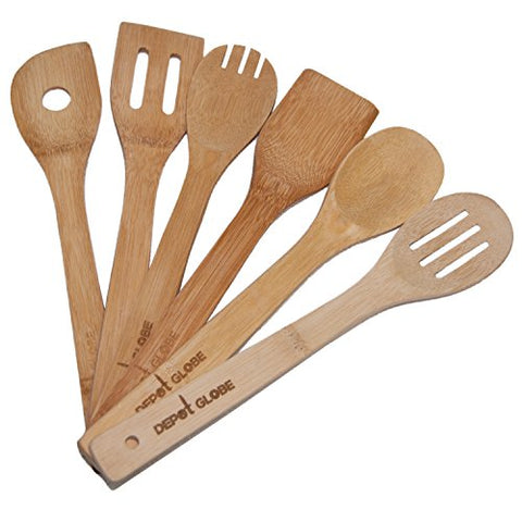 Bamboo Cooking Utensil Set 6 Pieces