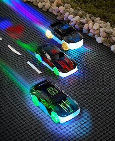 Color Changing Racers-Set of 3, 2-5/8"W x 1-1/4"D x 1"H