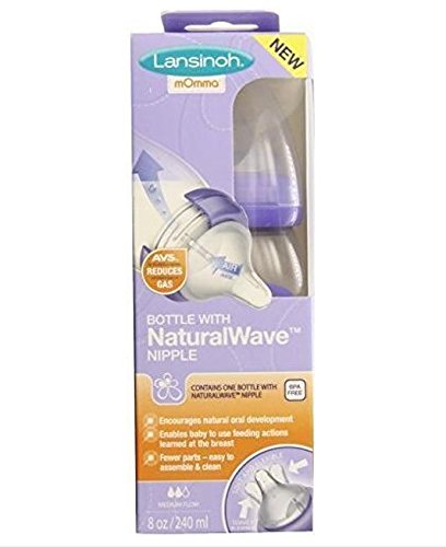 mOmma Feeding Bottle 8 oz, with Medium-Flow NaturalWave Nipple (not in pricelist)