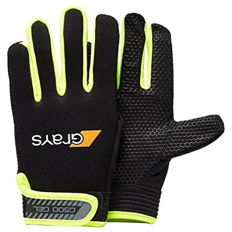 Grays G500 Gel Glove, Black/Lime, Medium