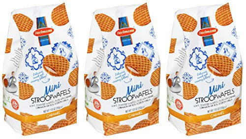 Daelmans Stroopwafels, Cello Bag, Mini, Caramel, 7.0 oz