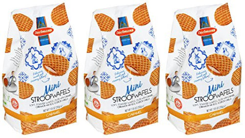 Daelmans Stroopwafels, Cello Bag, Mini, Caramel, 7.0 oz