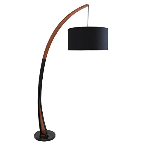 Noah Floor Lamp, Walnut/Black