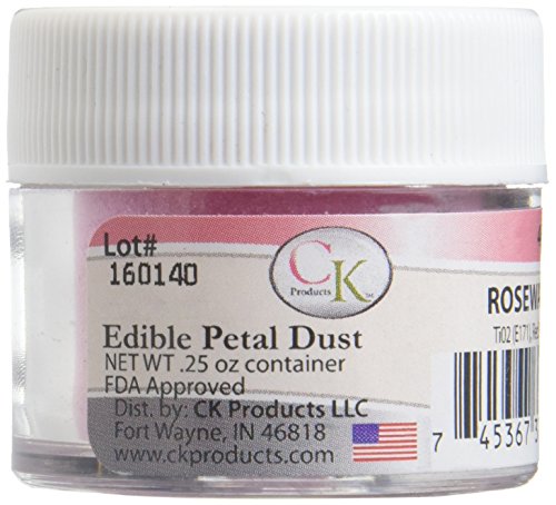 Rosewater - Edible Petal Dust 0.25 Oz