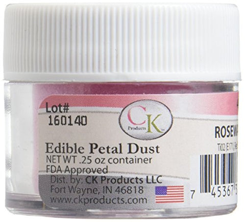 Rosewater - Edible Petal Dust 0.25 Oz