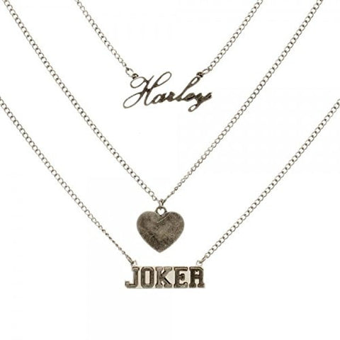 Suicide Squad Harley Quinn and Joker Necklace
