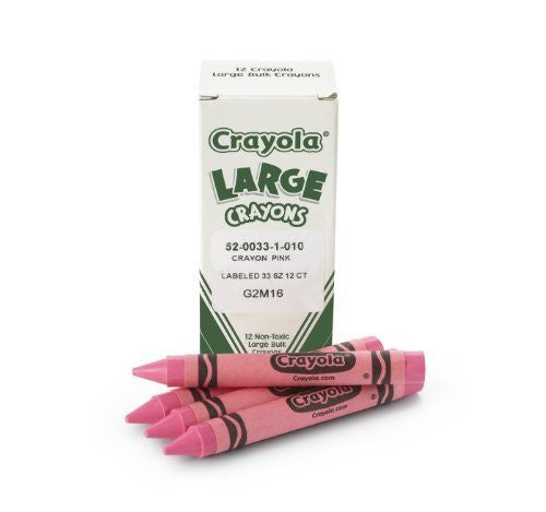 Bulk Crayons, Regular Size - Carnation Pink