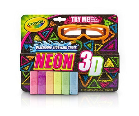 Neon 3D Chalk Play Pack