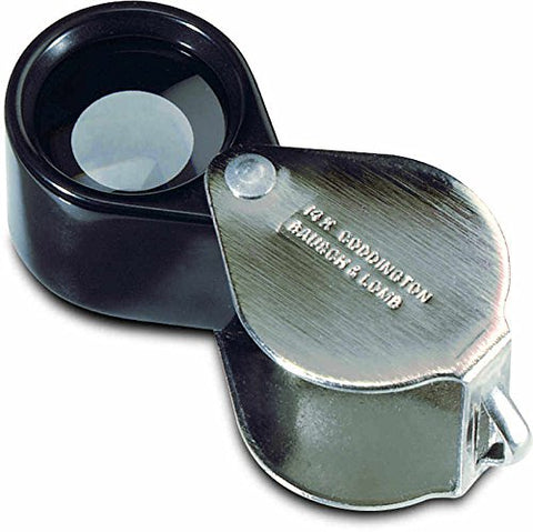 Bausch & Lomb Coddington Pocket Magnifier, 14x Magnification, 14/16” x 1” x 11/16”