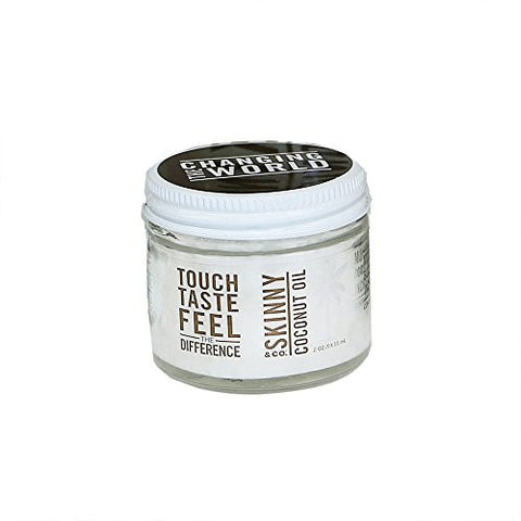 Skinny & Co. 2 Oz Raw Unrefined Alkaline Extra Virgin Coconut Oil