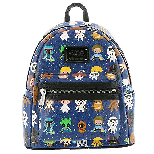 Star Wars Baby Character Print Mini Faux Leather Backpack