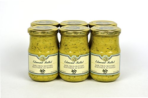Fallot Mustards Basil Dijon Mustard 7.2oz Jar