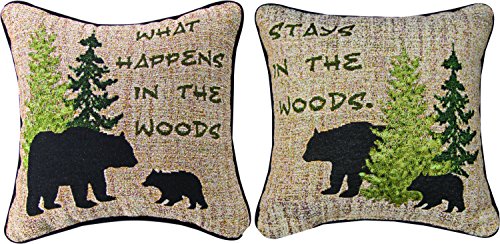 What Happens In The Wood Pillow - 12"