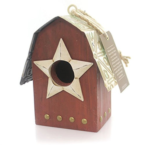 Enesco JS RVE Birdhouse Red/Patriotic