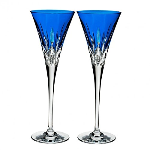 Lismore Pops Flute 6.8 oz Set/2 Cobalt  (not in pricelist)